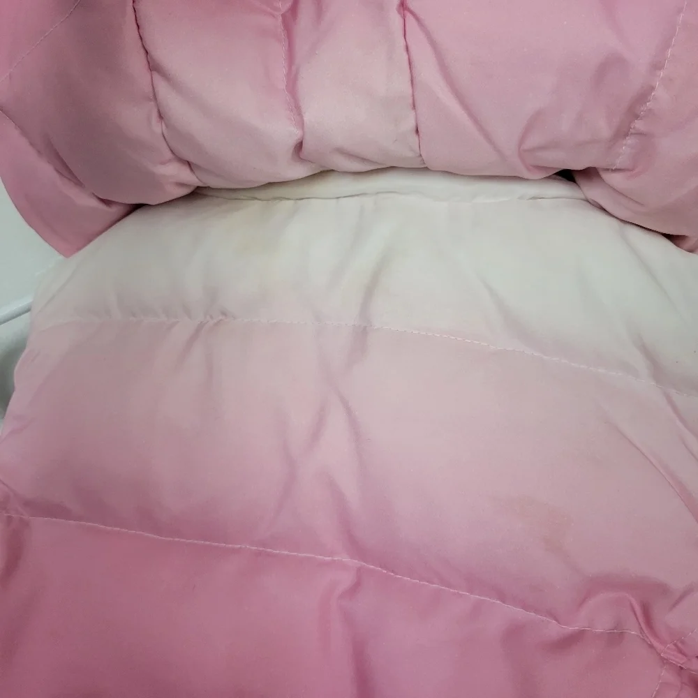 Roper Little Girls Small 6-6X Ombre Pink Vest Quilted Puffer Down Feather Warm